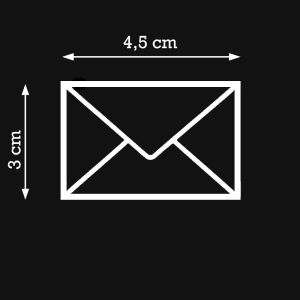 brievenbussticker met enveloppe