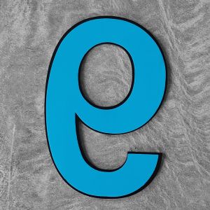 Zwart Huisnummer 9 - 3M sticker 120mm Bold