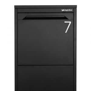 Montage van RVS huisnummer 7 zonder boren – 75 mm Light model met sterke 3M plaklaag